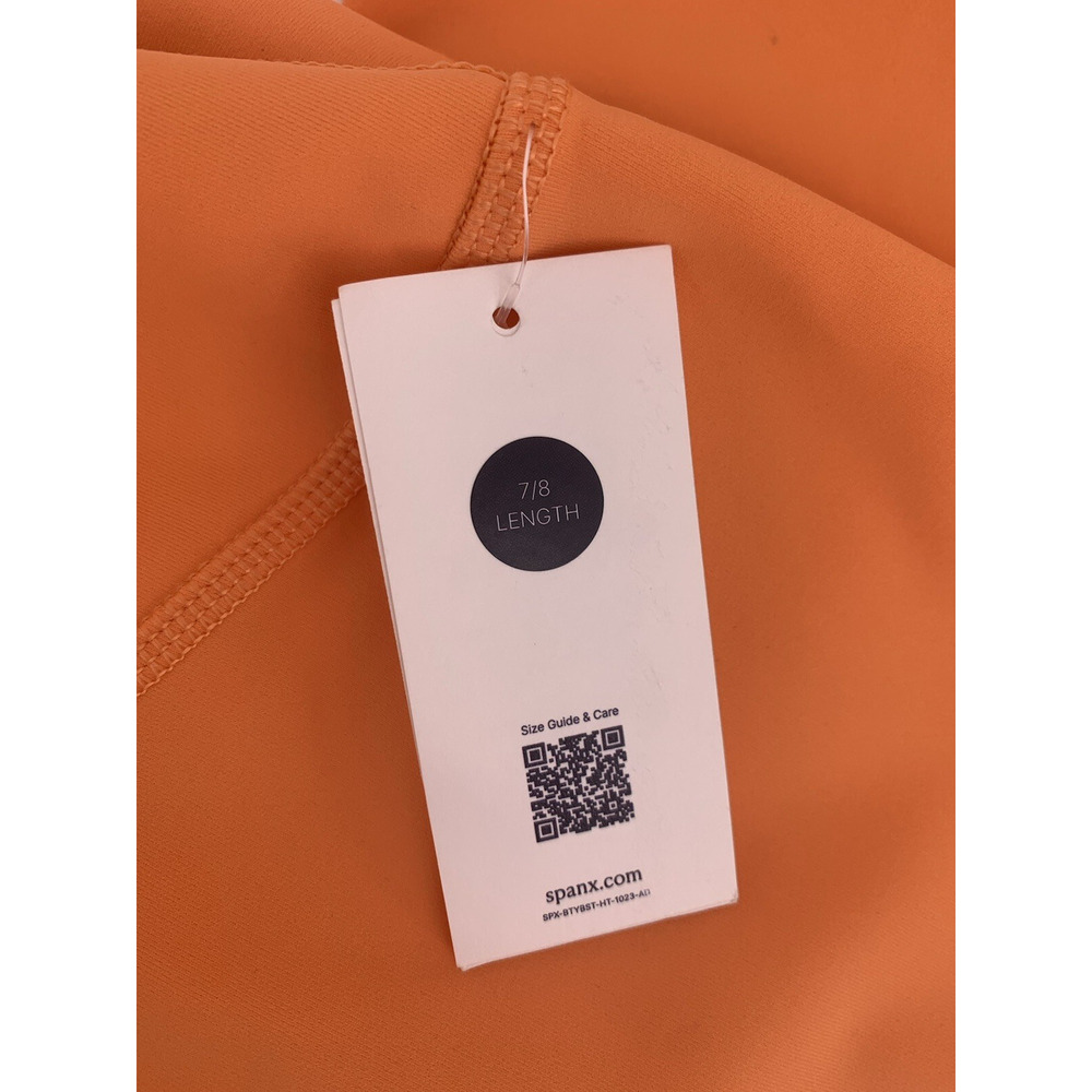 NWT Spanx Booty Boost Active 7/8 Leggings In Nectarine Orange Size 2X - Picture 6 of 15